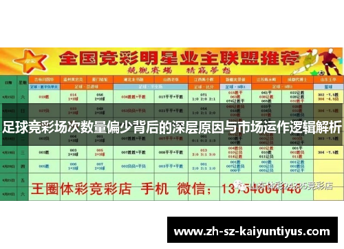 足球竞彩场次数量偏少背后的深层原因与市场运作逻辑解析